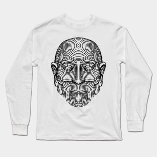 peculiar and strange face tattoo Long Sleeve T-Shirt